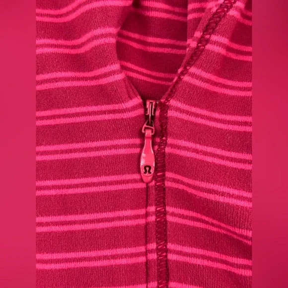 Lululemon | Think Fast Pullover | Double Trouble Stripe Boom | Women’s Size 4 - Picture 4 of 11